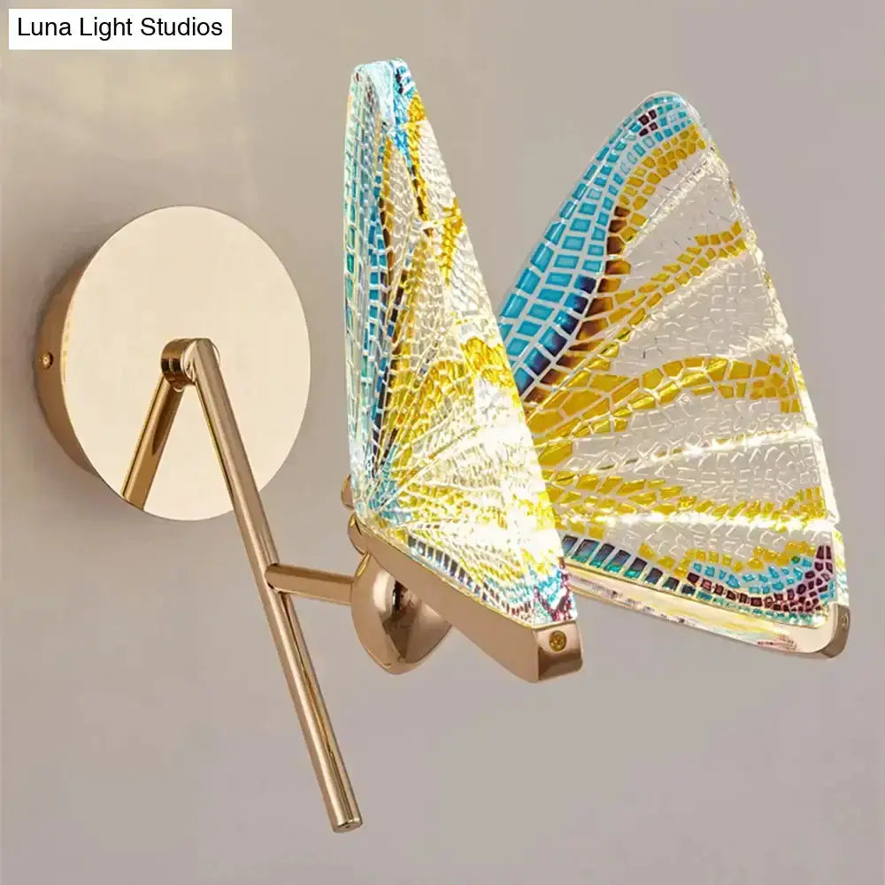 Creative Colorful Butterfly LED Wall Lamp Bedroom