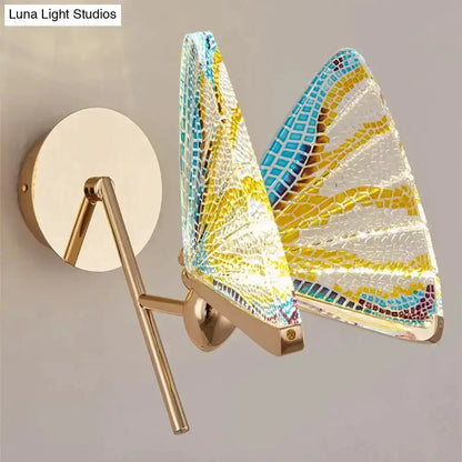 Creative Colorful Butterfly LED Wall Lamp Bedroom