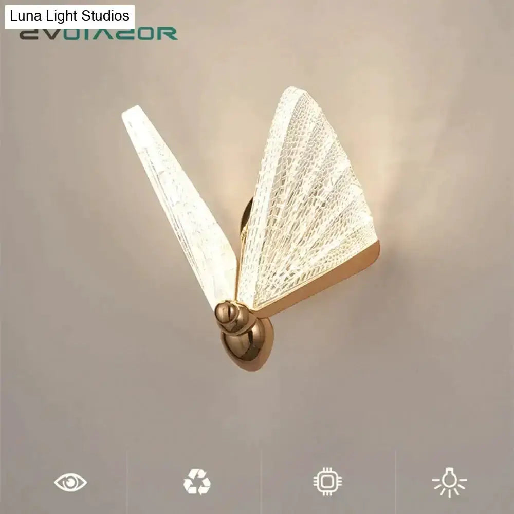 Creative Colorful Butterfly LED Wall Lamp Bedroom