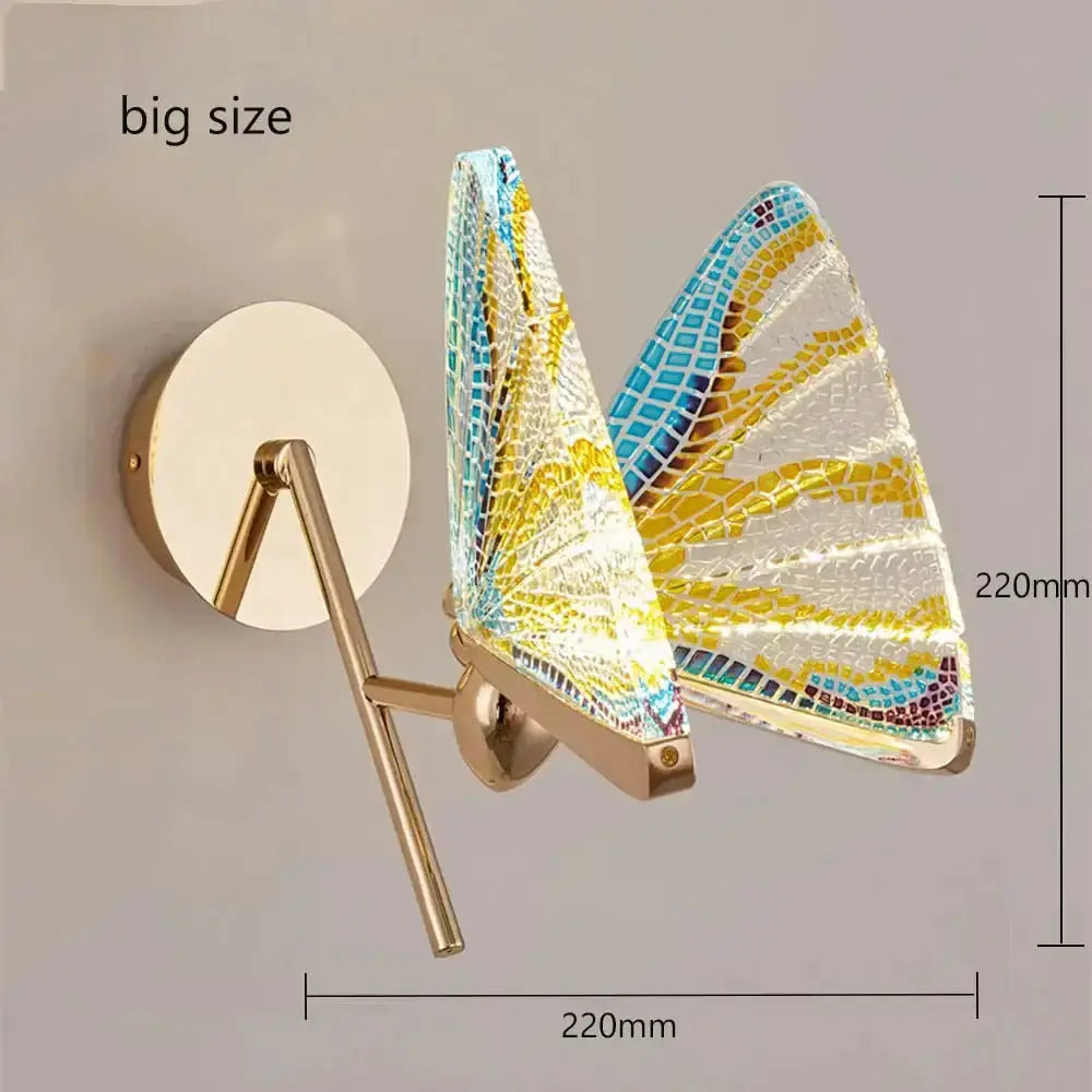 Creative Colorful Butterfly LED Wall Lamp Bedroom