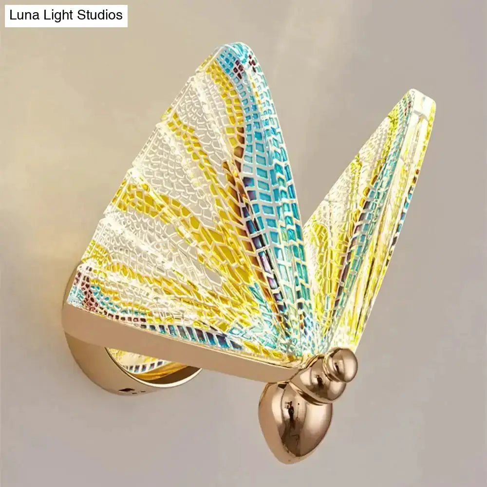 Creative Colorful Butterfly LED Wall Lamp Bedroom