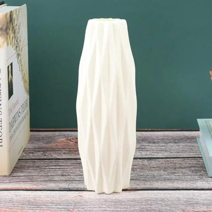 Creative White Ceramic Flower Vase Centerpiece