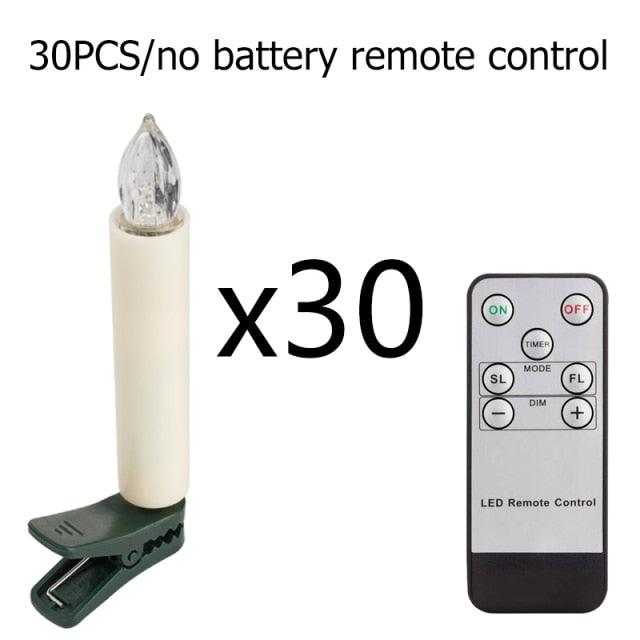 Stevvex flameless LED tea light candle with remote control ivory color 30-pack on Tampa Home & Garden Store