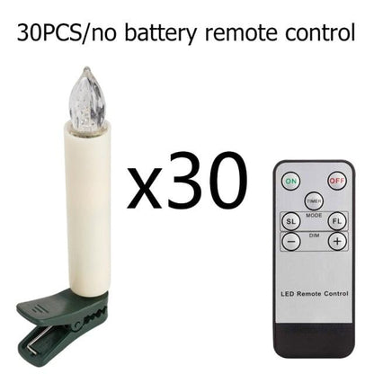 Stevvex flameless LED tea light candle with remote control ivory color 30-pack on Tampa Home & Garden Store