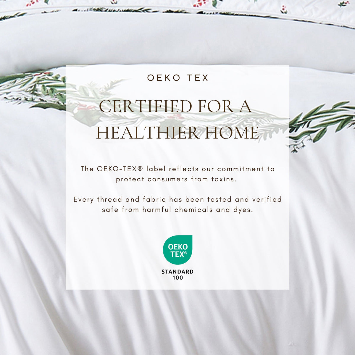 Reversible Christmas comforter and sham set by Great Bay Home white with evergreen Odette on Tampa Home & Garden Store