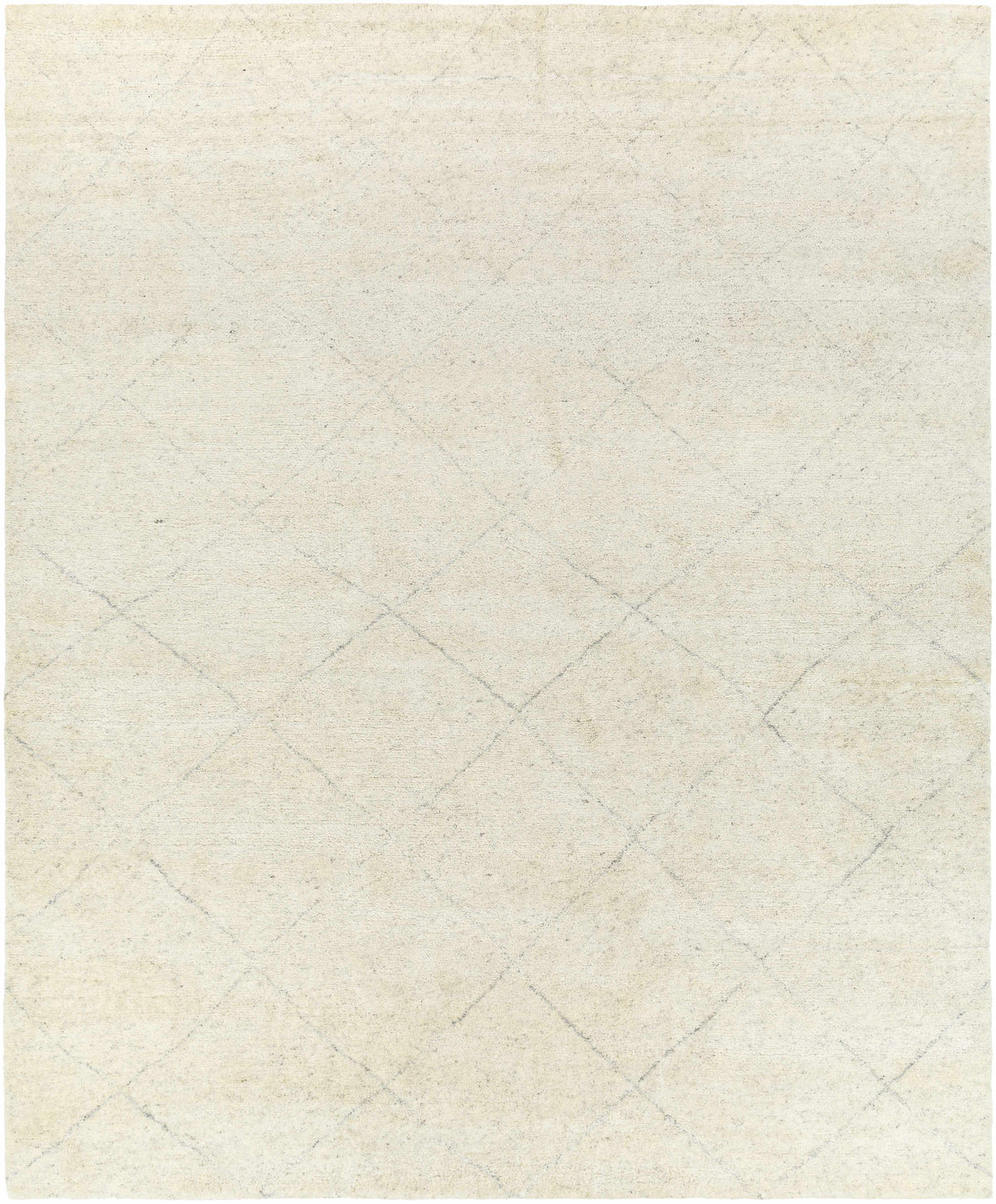 Caramoran Premium Rug cream color with subtle diamond lattice pattern Boutique Rugs on Tampa Home & Garden Store