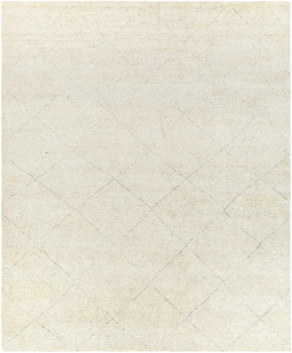 Caramoran Premium Rug cream color with subtle diamond lattice pattern Boutique Rugs on Tampa Home & Garden Store
