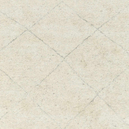 Caramoran Premium Rug beige cream with subtle gray diamond pattern Boutique Rugs on Tampa Home & Garden Store