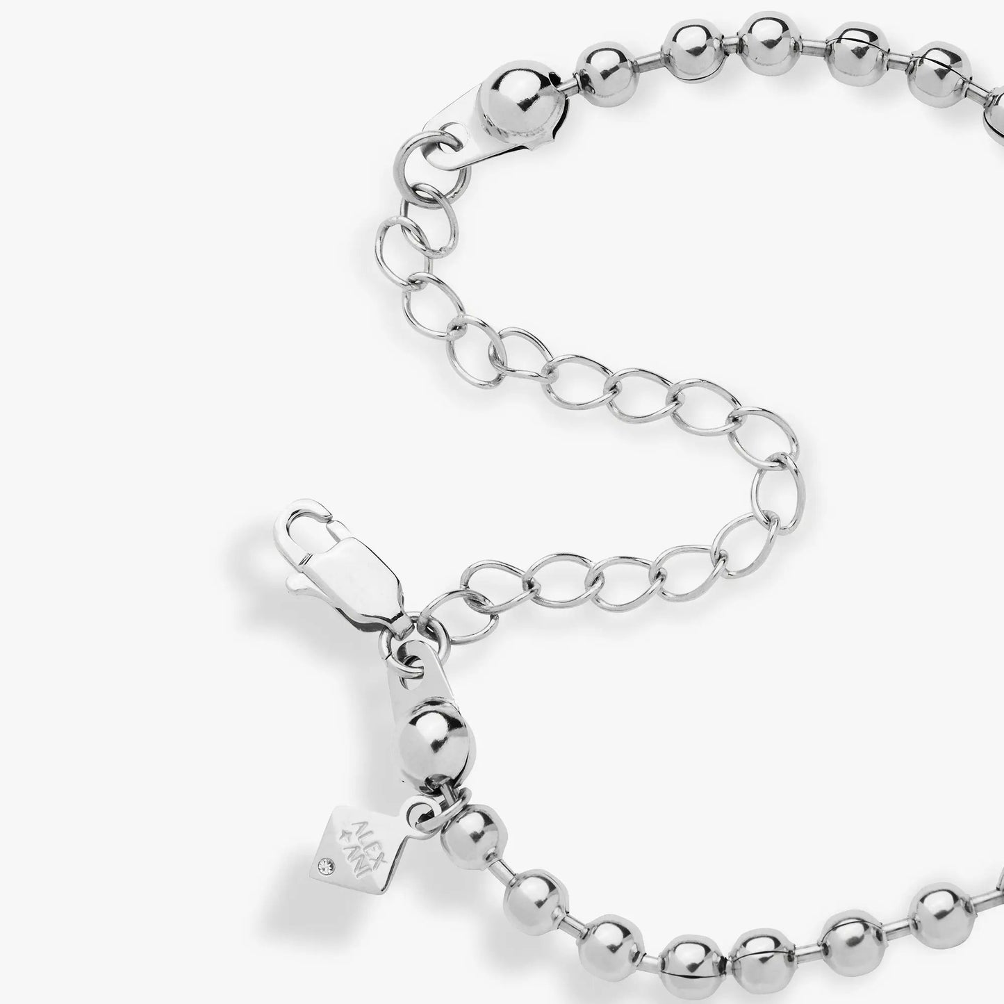 Cross Ball Chain Bracelet by ALEX AND ANI, silver tone ball beads, lobster clasp on Tampa Home & Garden Store