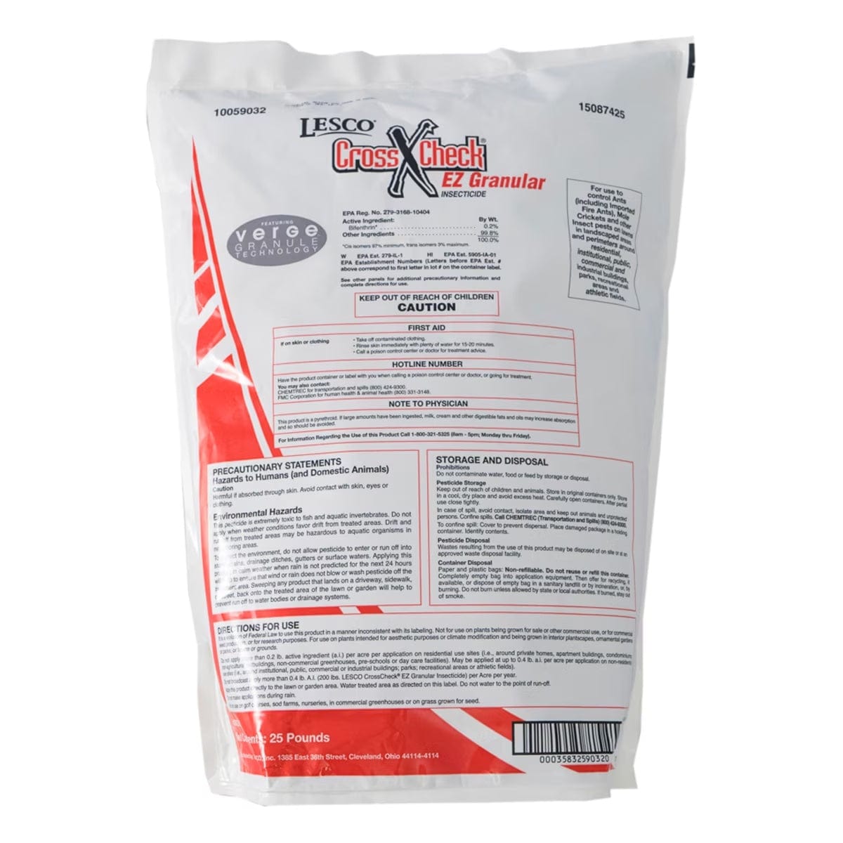 Lesco Crosscheck Insecticide Cross Check Insecticide Granular