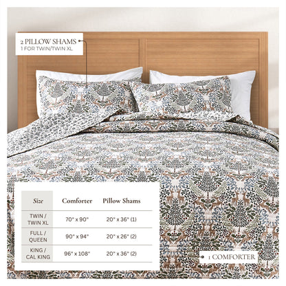 Reversible Christmas Comforter and Sham Set by Great Bay Home with bedding and 2 shams on Tampa Home & Garden Store