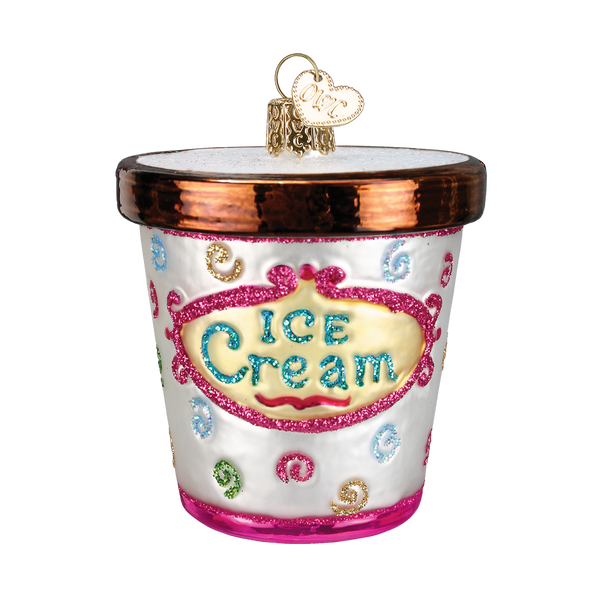 Adorno de cartón de helado