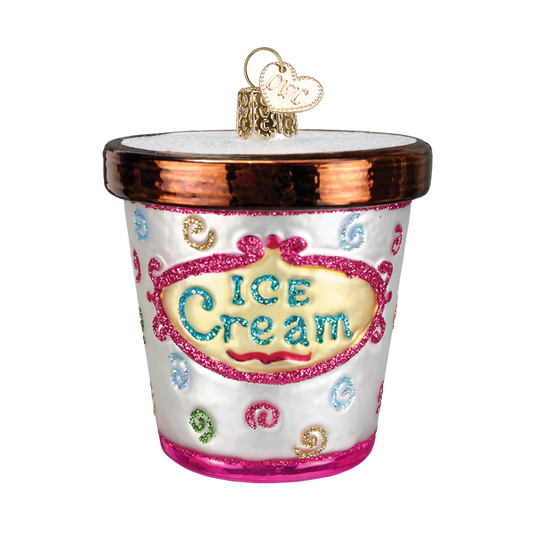 Ice Cream Carton Ornament - Tampa Home & Garden Store