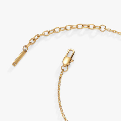 Crystal Heart Inline Bracelet in Stainless Steel