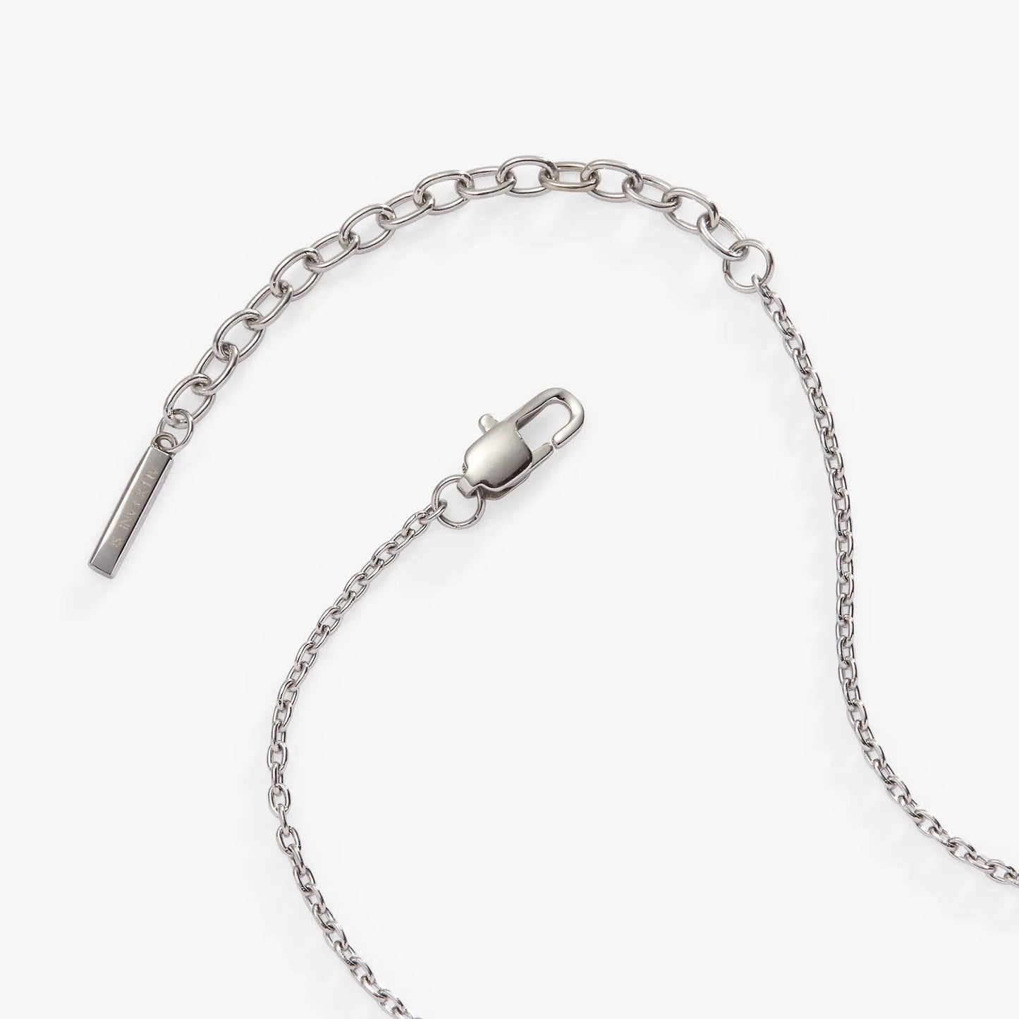 Crystal Heart Pendant Necklace, silver-tone chain with ALEX AND ANI branding on Tampa Home & Garden Store