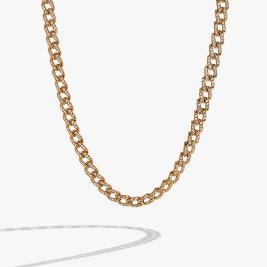 Crystal Pave Curb Chain Necklace gold-tone with pavé crystals by ALEX AND ANI on Tampa Home & Garden Store