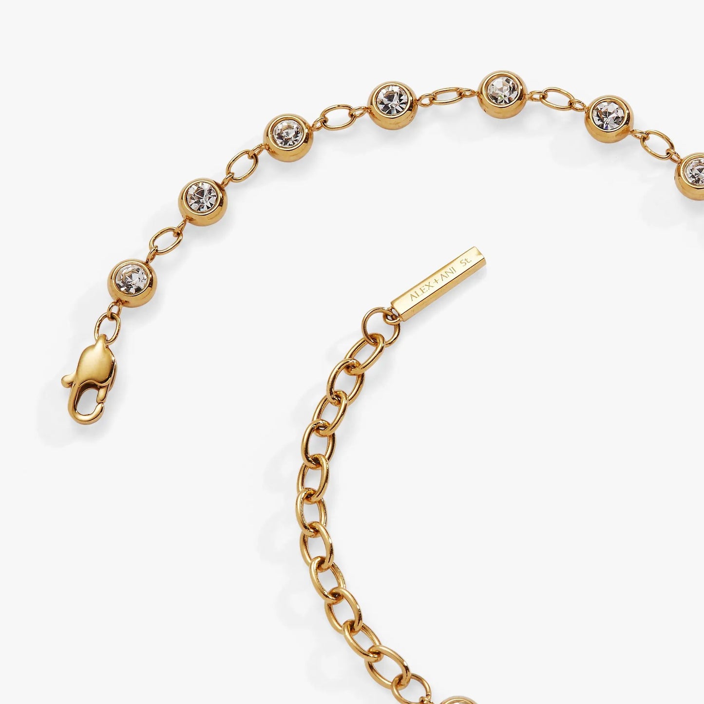 Crystal Pebble Bracelet with Adjustable Length