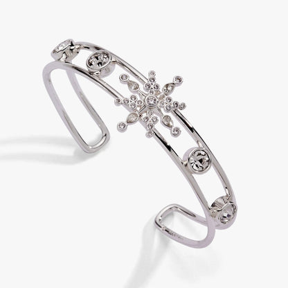 Crystal Snowflake Cuff Bracelet, silver-tone with crystal accents by ALEX AND ANI on Tampa Home & Garden Store