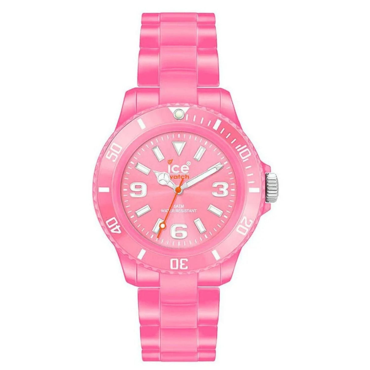 Ice Watch Men's Classic pink watch with pink plastic bracelet and bold dial on Tampa Home & Garden Store