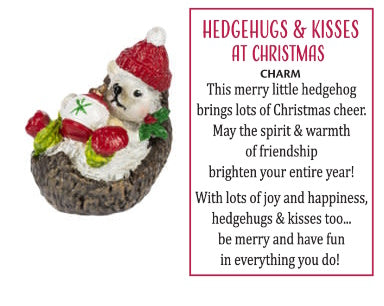 Holiday Hedgehog Charm With Ornament