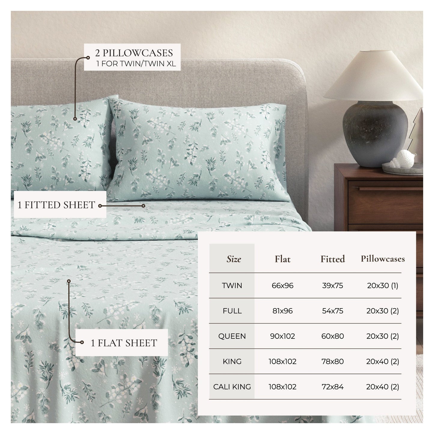 Luxurious and Soft Turkish Cotton Flannel Sheet