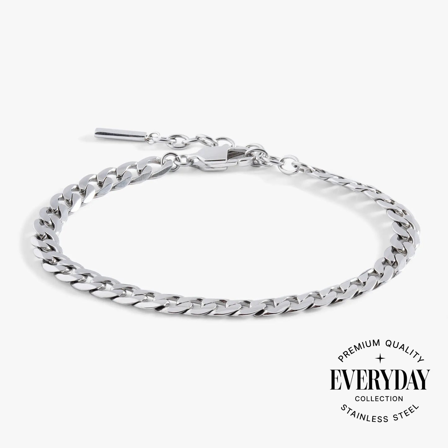 Everyday Flat Curb Chain Bracelet for Daily Wear