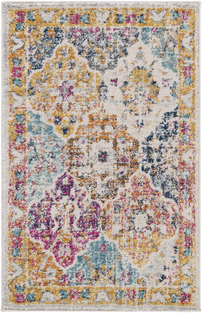 Custar Colorful Area Rug by Boutique Rugs, bold multicolor abstract pattern on Tampa Home & Garden Store