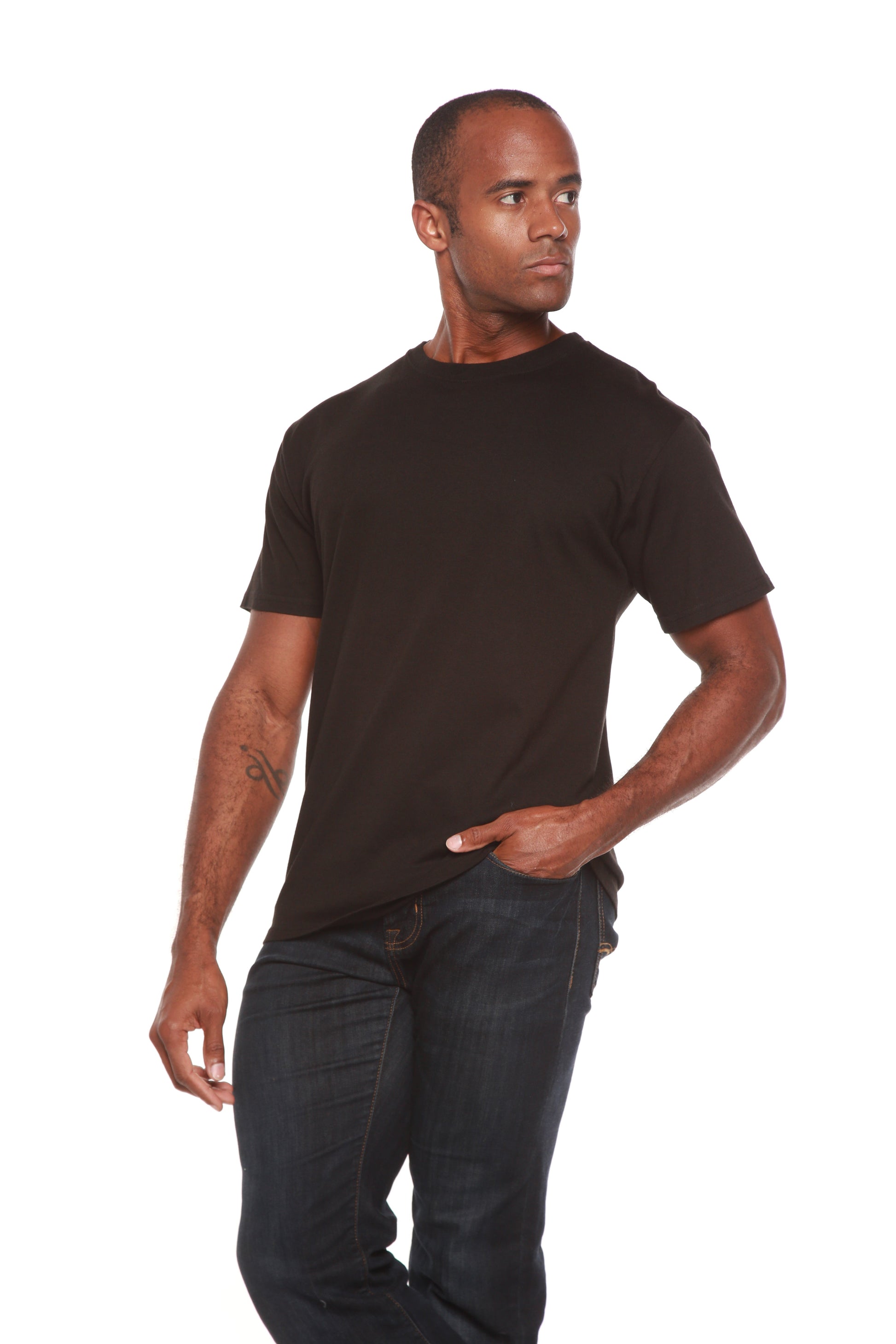 Custom Printed Men's Bamboo Viscose/Organic Cotton Short Sleeve T-Shirt in black on Tampa Home & Garden Store
