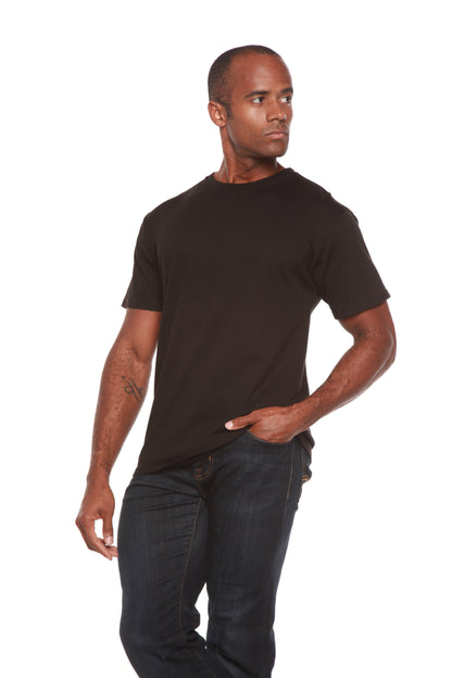 Custom Printed Men's Bamboo Viscose/Organic Cotton Short Sleeve T-Shirt in black on Tampa Home & Garden Store