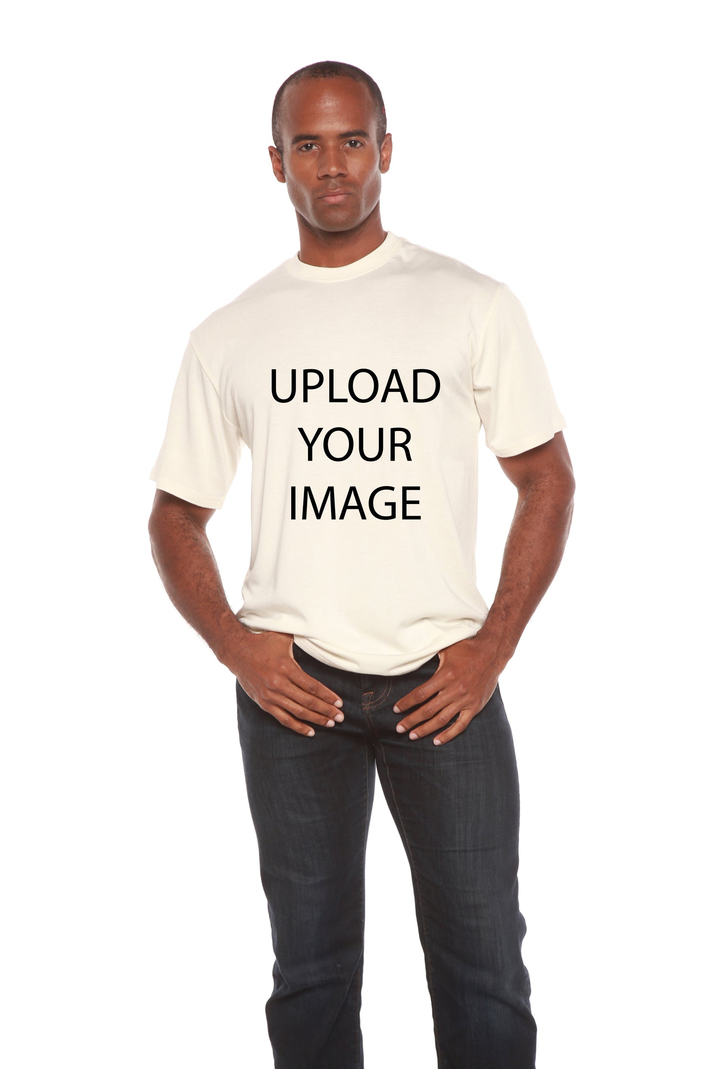 Custom Printed Men's Bamboo T Shirt with Upload Your Image placeholder by Spun Bamboo on Tampa Home & Garden Store