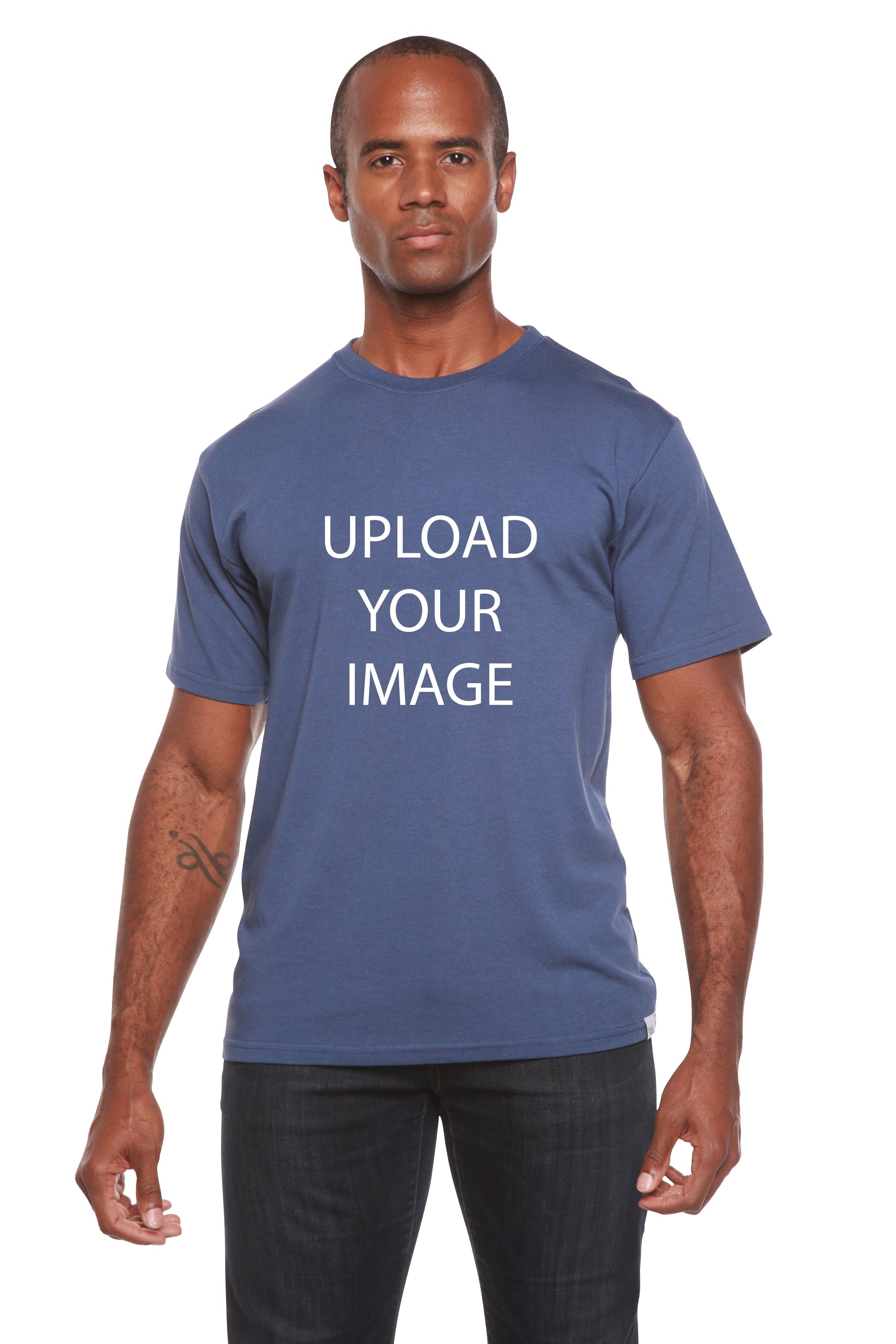 Men's custom printed short sleeve T-shirt bamboo viscose/organic cotton blend Spun Bamboo on Tampa Home & Garden Store