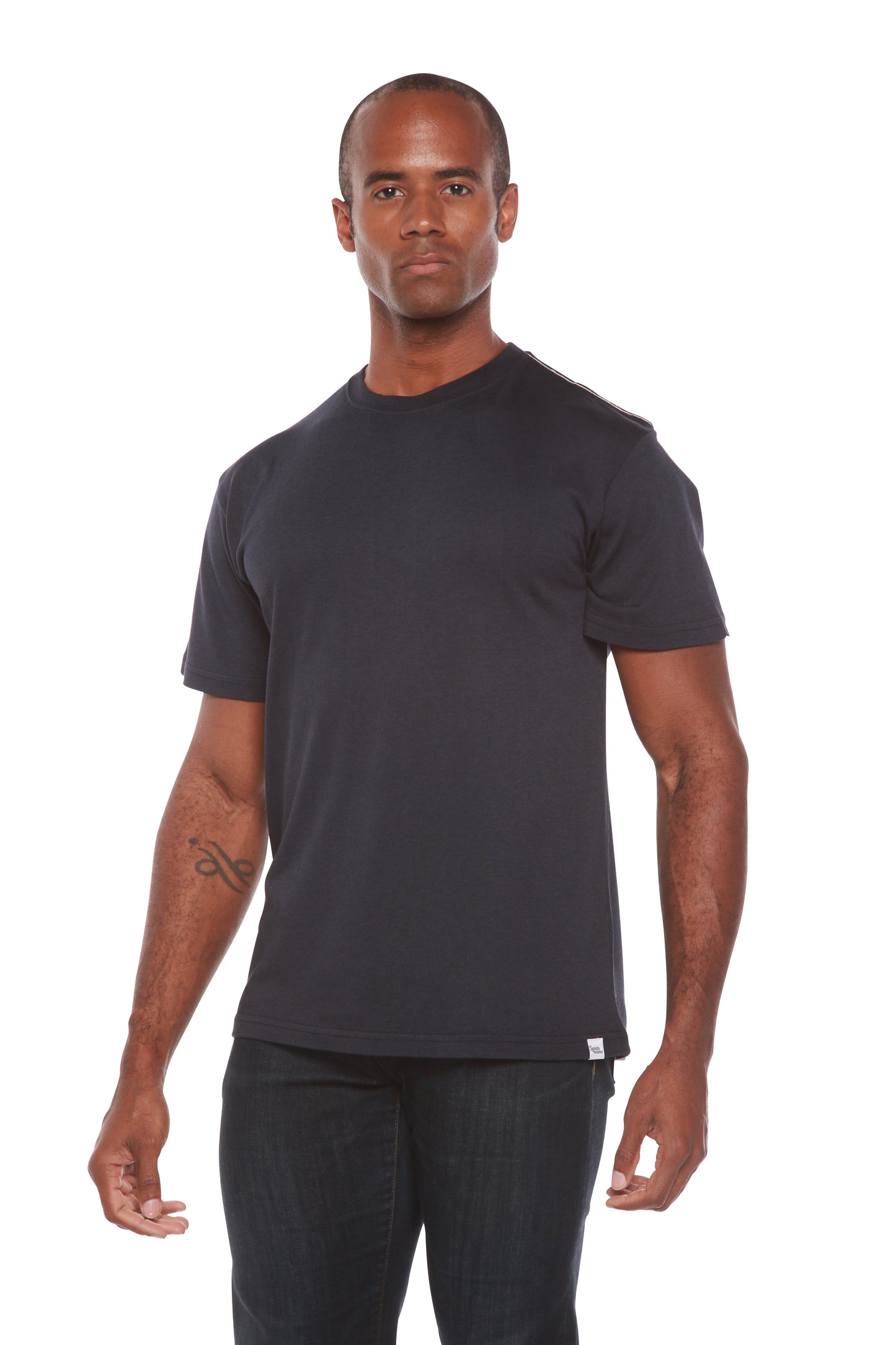 Custom Printed men's bamboo viscose organic cotton short sleeve t-shirt black Spun Bamboo on Tampa Home & Garden Store