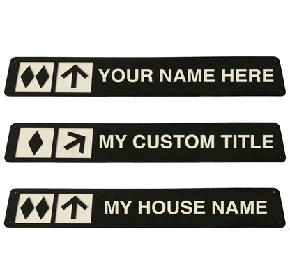 Custom Golf Cart Driver Plate and Color Options