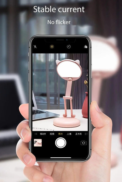 Cute Cat LED Desk Lamp for Kids Eye Protection