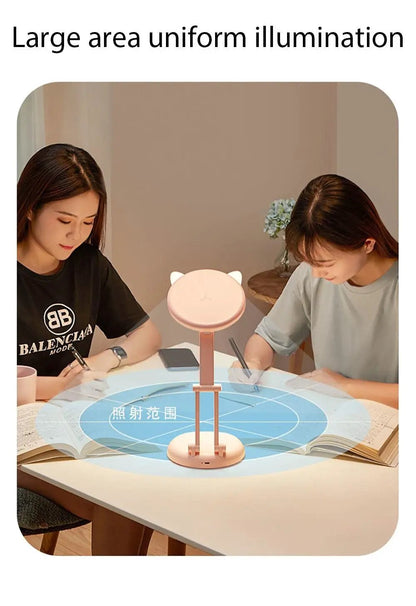 Cute Cat LED Desk Lamp for Kids Eye Protection