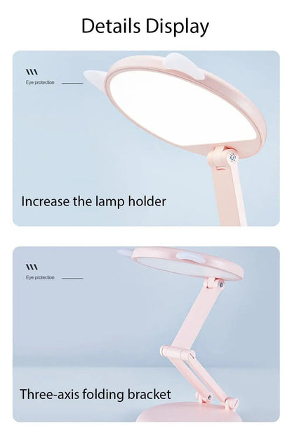 Cute Cat LED Desk Lamp for Kids Eye Protection