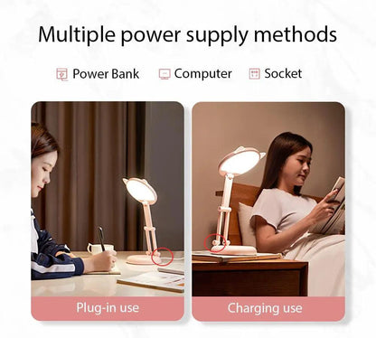 Cute Cat LED Desk Lamp for Kids Eye Protection