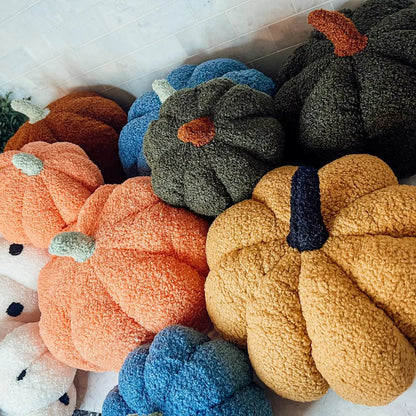 Blair Pumpkin II Plush Pillow for Cozy Decor