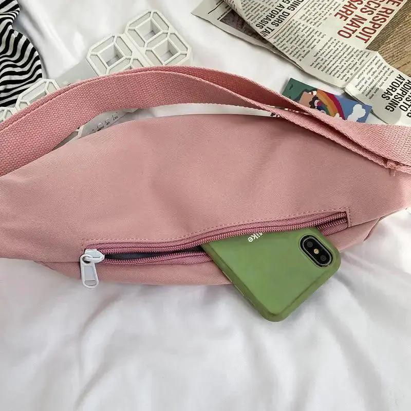 Cute Solid Fanny Pack for Girls Crossbody Bag