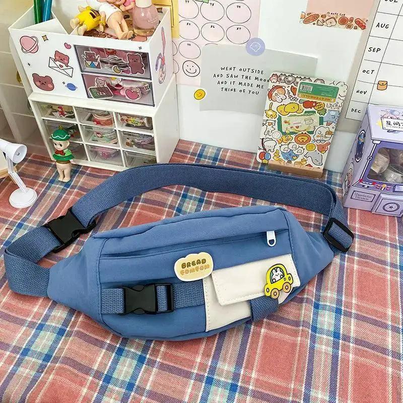 Cute Solid Fanny Pack for Girls Crossbody Bag