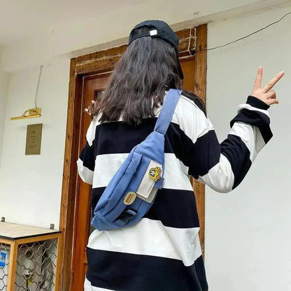 Cute Solid Fanny Pack for Girls Crossbody Bag