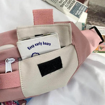 Cute Solid Fanny Pack for Girls Crossbody Bag