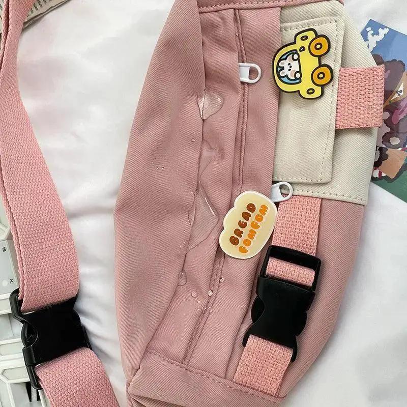 Cute Solid Fanny Pack for Girls Crossbody Bag