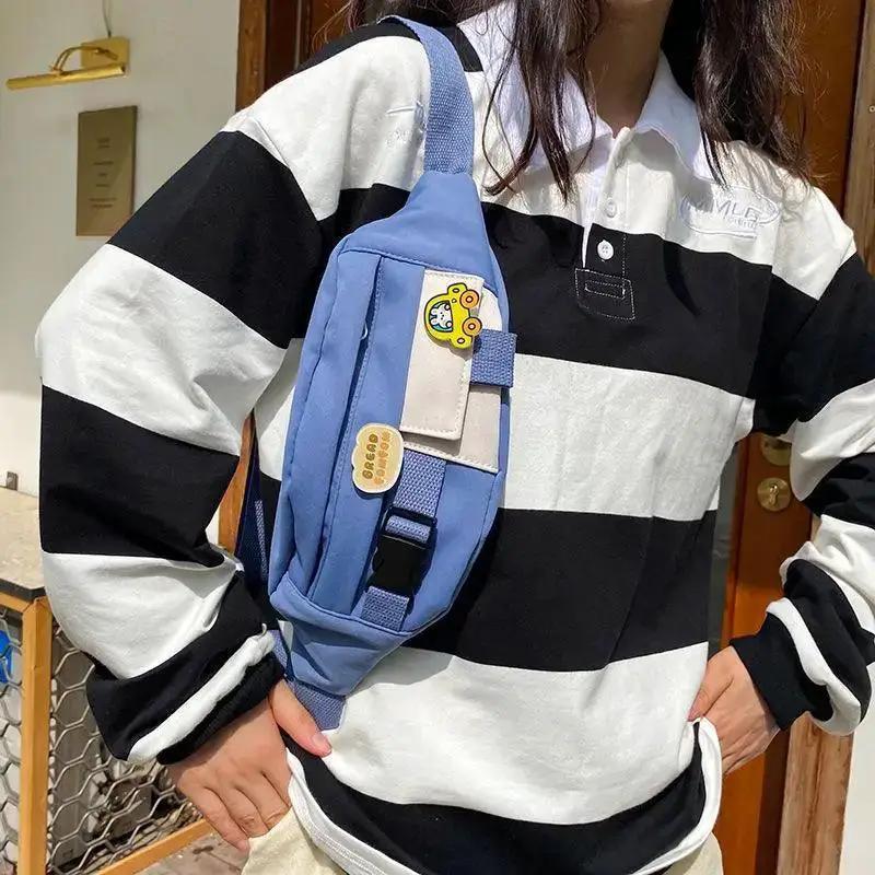 Cute Solid Fanny Pack for Girls Crossbody Bag