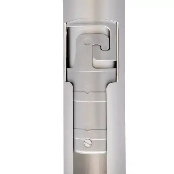 Titan Telescoping Flagpole inner locking mechanism in silver aluminum by Flagman of America on Tampa Home & Garden Store