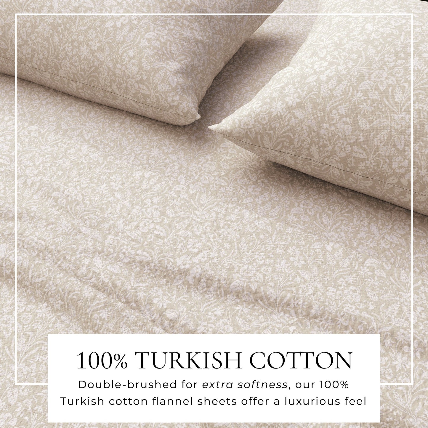 Turkish Cotton Flannel Sheet Set and Floral