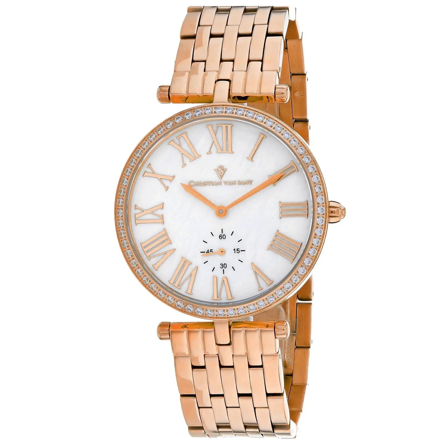 Christian Van Sant Women's Hush watch by Bids.com, rose gold-tone bracelet, crystal bezel on Tampa Home & Garden Store