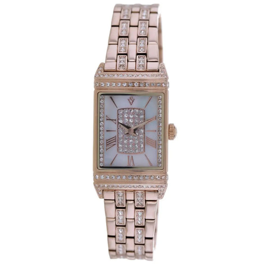 Christian Van Sant Women's Amara watch rose-gold tone with diamond-studded bezel and bracelet on Tampa Home & Garden Store