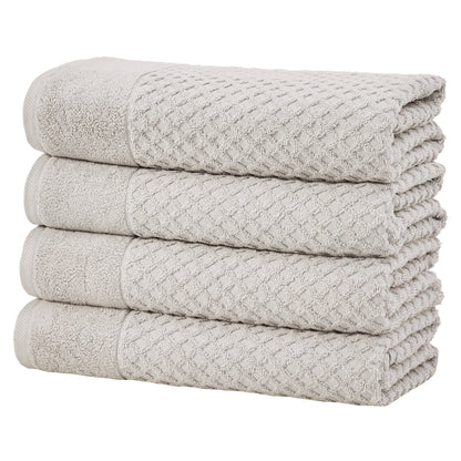 Cotton Diamond Waffle Weave Bath Towel Set