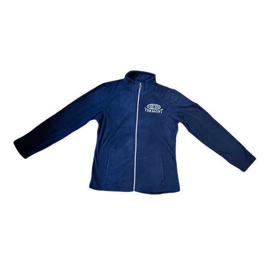 Women’s Full Zip Fleece Jacket – White Birch Oval Embroidery - Tampa Home & Garden Store
